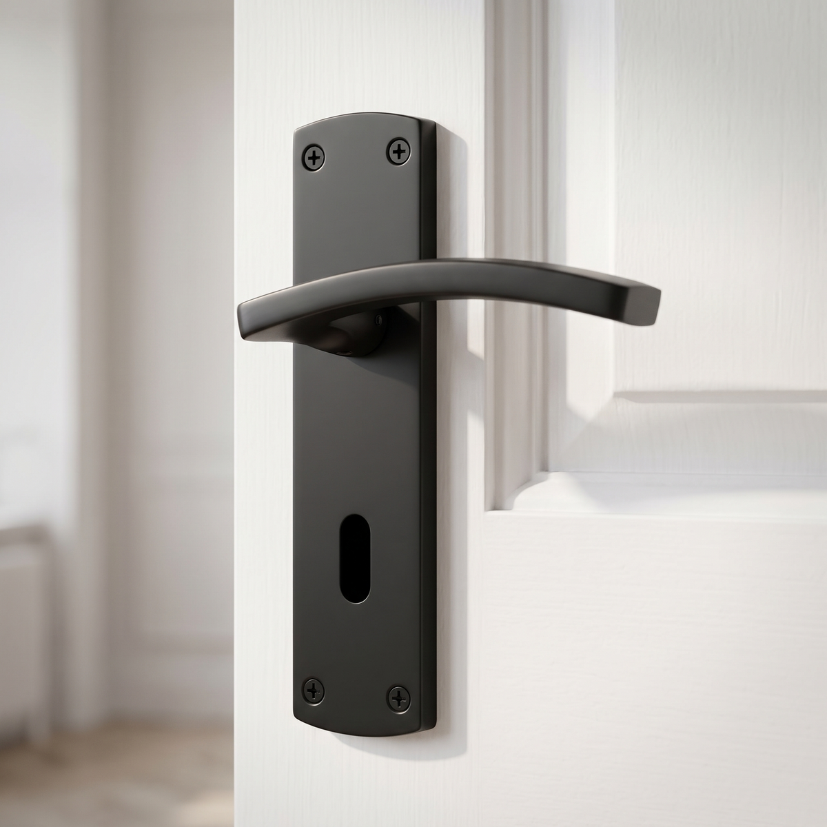 Stanza Toledo Matt Black Door Handles