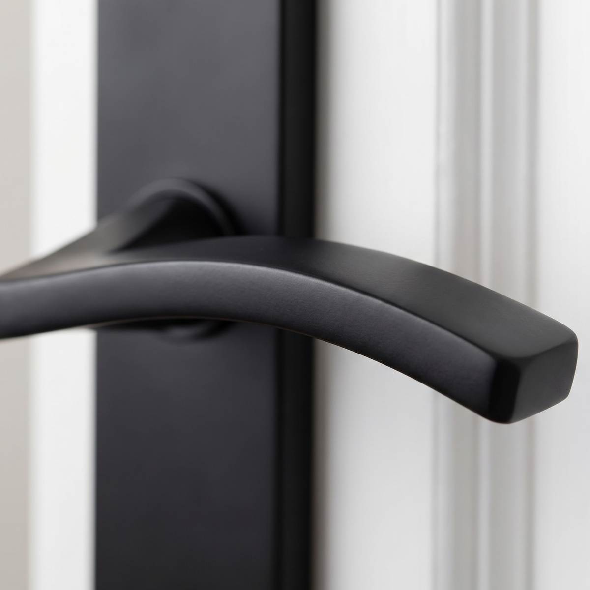 Stanza Toledo Matt Black Door Handles