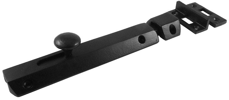 Black Iron Rustic Flat Door Bolt