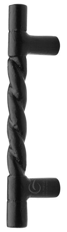 Black Iron Rustic Rope Design Pull Handle