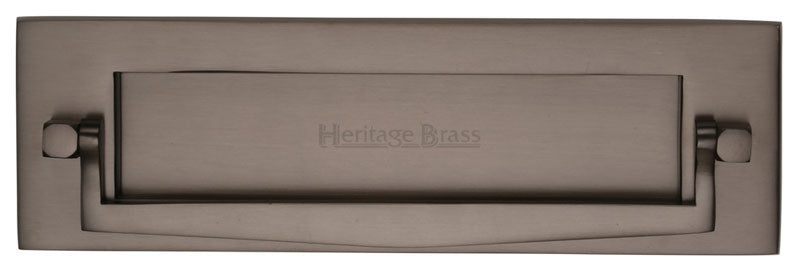 Matt Bronze Postal Knocker Letter Plate 254x79mm