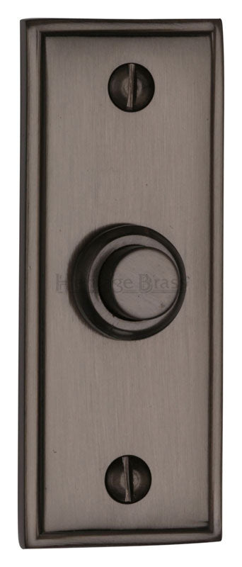Matt Bronze Door Bell Push 83x33mm