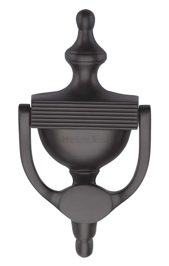 Heritage RR912 Matt Bronze Reeded Urn Knocker 195mm