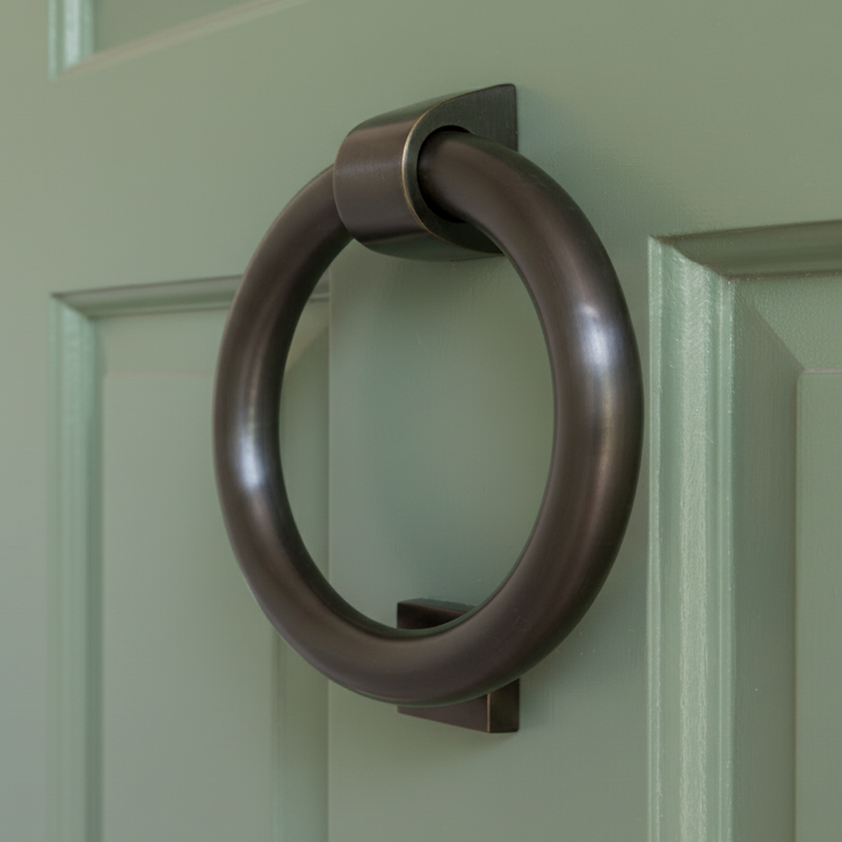 Matt Bronze Ring Door Knocker 107mm