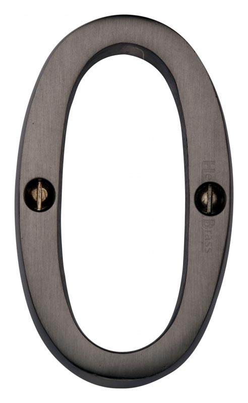 Matt Bronze 76mm (3in) Screw Fix Door Numbers 0-9 C1560