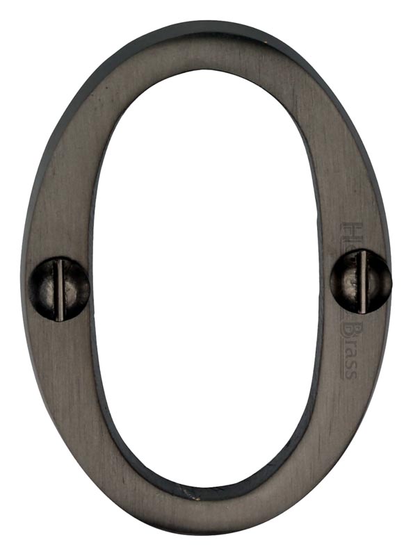 Matt Bronze Screw Fixed Front Door Numbers 0-9 51mm C1567