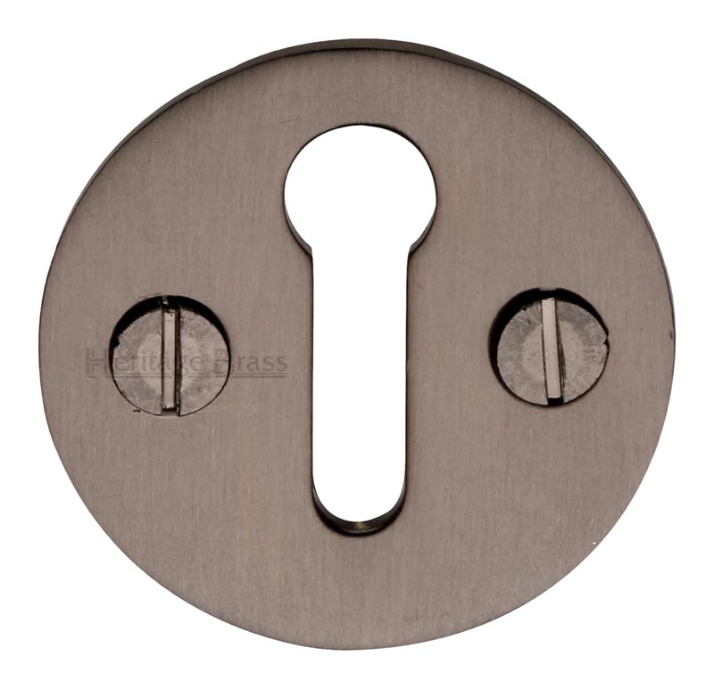 Matt Bronze Plain Escutcheon 32mm