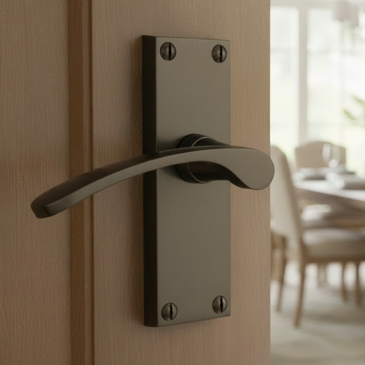 Sophia Matt Bronze Short Latch Door Handles