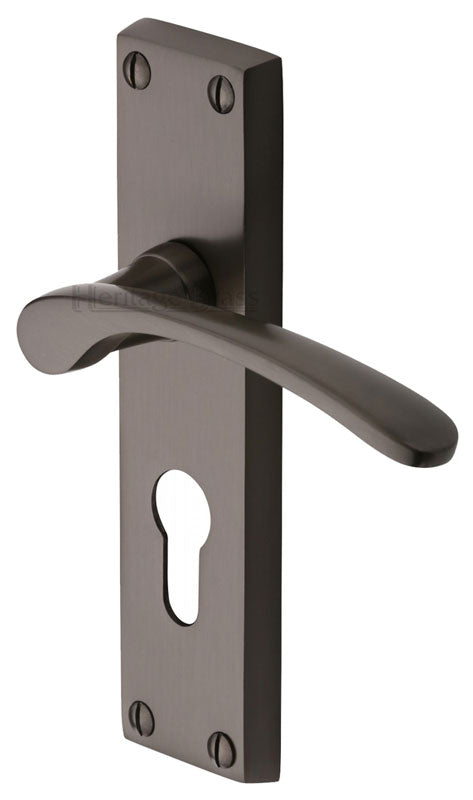 Sophia Matt Bronze Euro Profile Door Handles