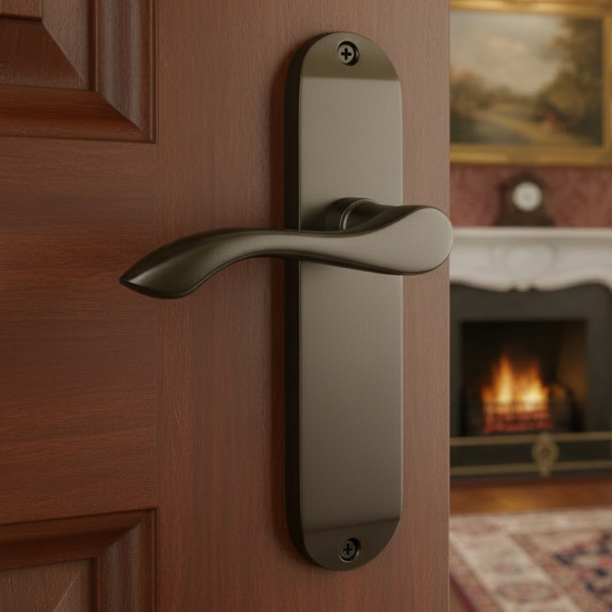 Algarve Matt Bronze Latch Door Handles