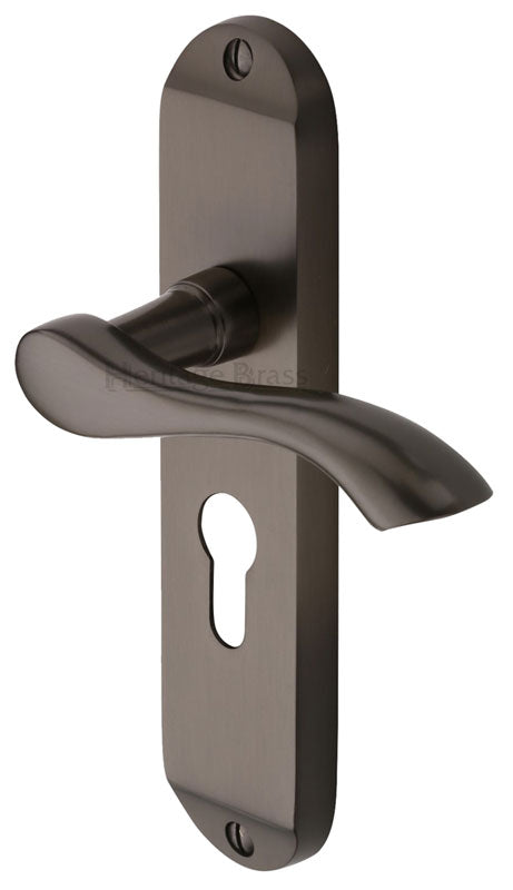 Algarve Matt Bronze Euro Profile Door Handles