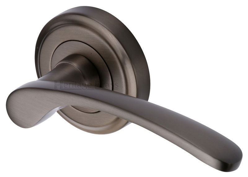 Sophia Matt Bronze Lever On Rose Set