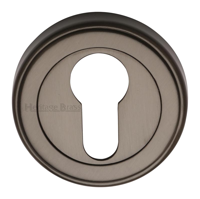 Matt Bronze EURO Cylinder Escutcheon 53mm