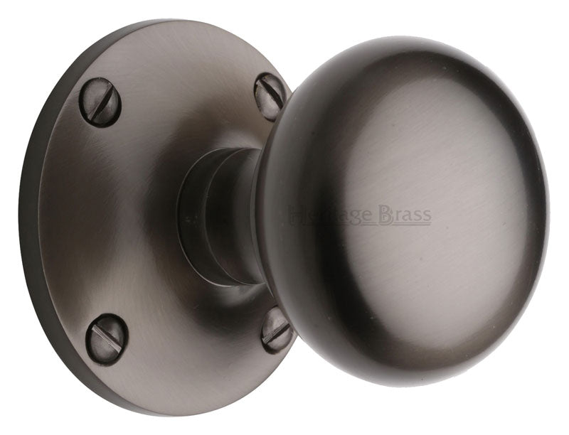 Matt Bronze Kensington Mortice Door Knobs 64mm