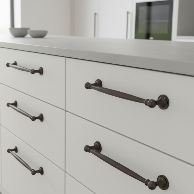 Matt Bronze Colonial Design Cabinet Handle