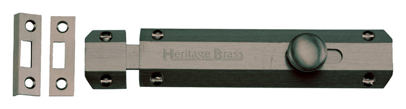 Matt Bronze Victorian Flat Door Bolt 6in