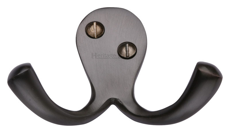 Matt Bronze Double Robe Hook