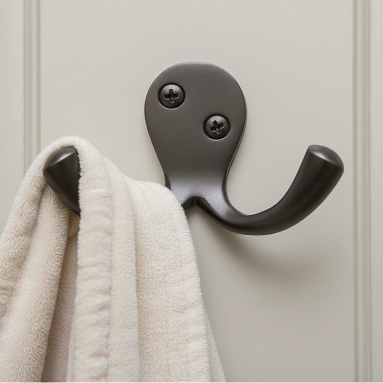 Matt Bronze Double Robe Hook