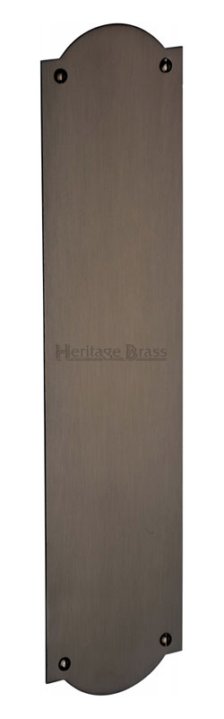 Matt Bronze S640 Shaped Finger Plate 305x77mm