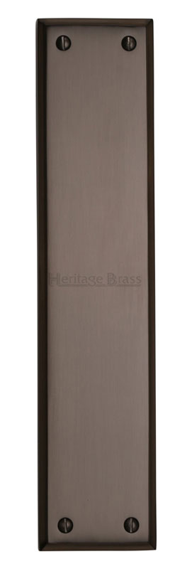 Matt Bronze Heavy Finger Plate 282x63mm
