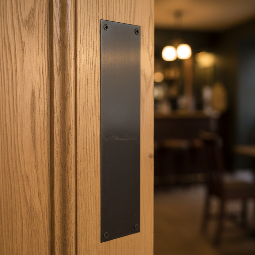 Matt Bronze Finger Plate 305x76mm