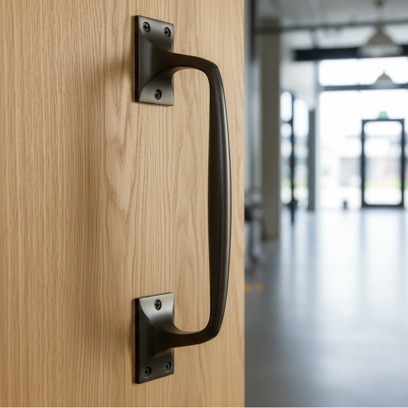 Matt Bronze Cranked Pull Handle 310mm