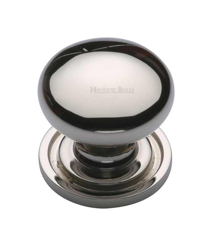 Polished Nickel Victorian Cupboard Knob
