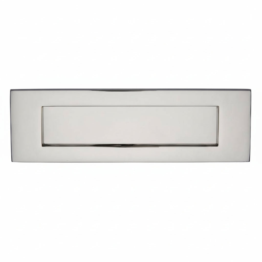 Polished Nickel Victorian Letter Plate 254x79mm