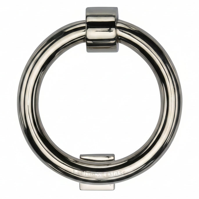 Polished Nickel K1270 Ring Front Door Knocker 107mm