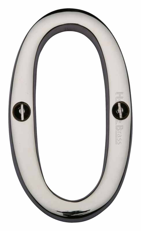 Polished Nickel C1560 Door Numerals 0-9 76mm