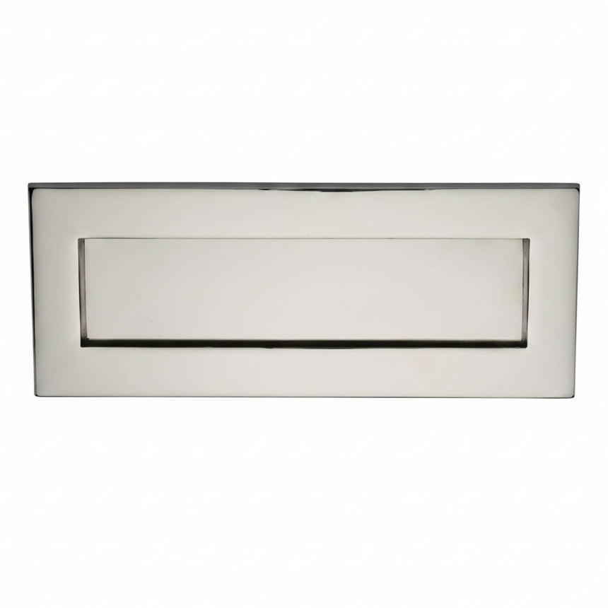 Polished Nickel V850 Victorian Letter Plate 254x101mm