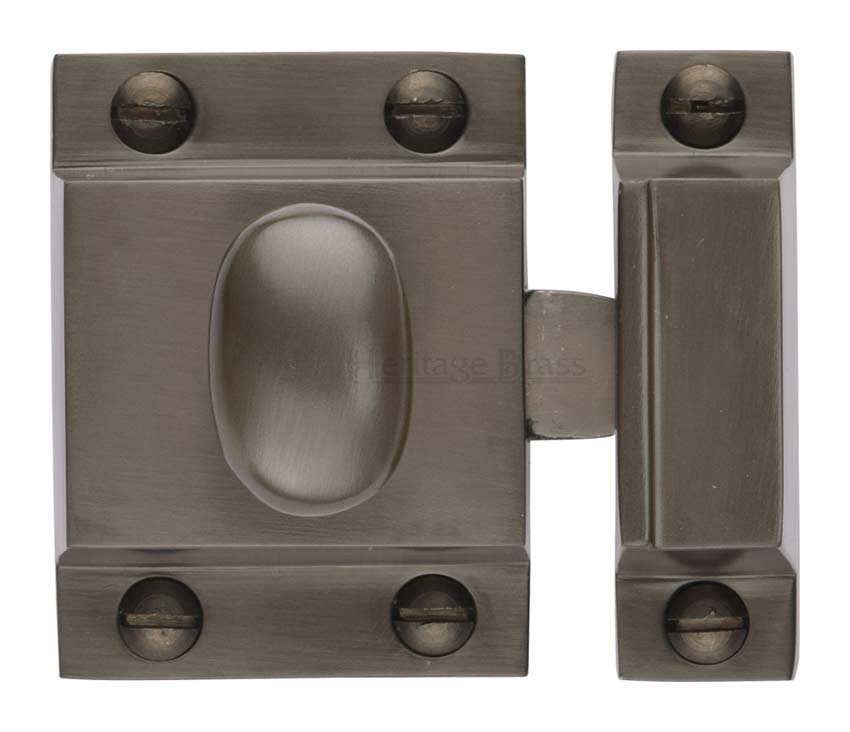Heritage V1112 Matt Bronze Cupboard Catch 53x40mm