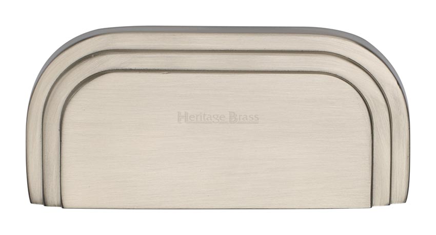 Heritage C1740 Satin Nickel Bauhaus Drawer Pull
