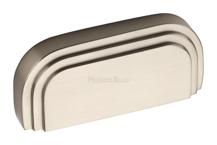 Heritage C1740 Satin Nickel Bauhaus Drawer Pull