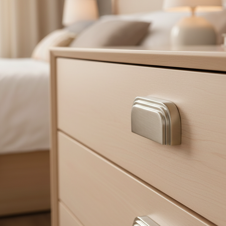 Heritage C1740 Satin Nickel Bauhaus Drawer Pull