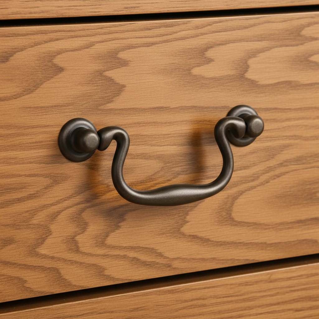 Matt Bronze Swan Drawer Pull Handle 115mm