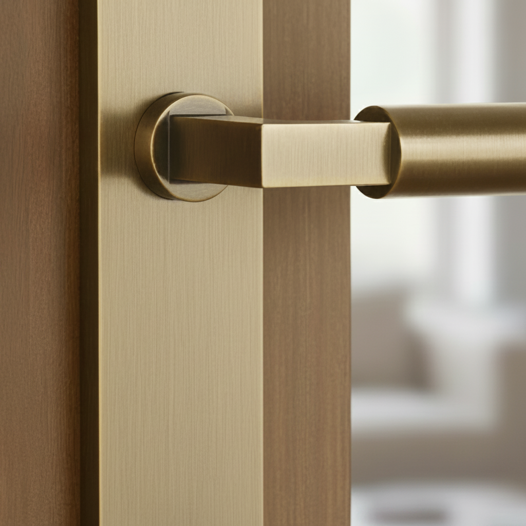 Heritage VT6310 Antique Brass Bauhaus Latch Handles