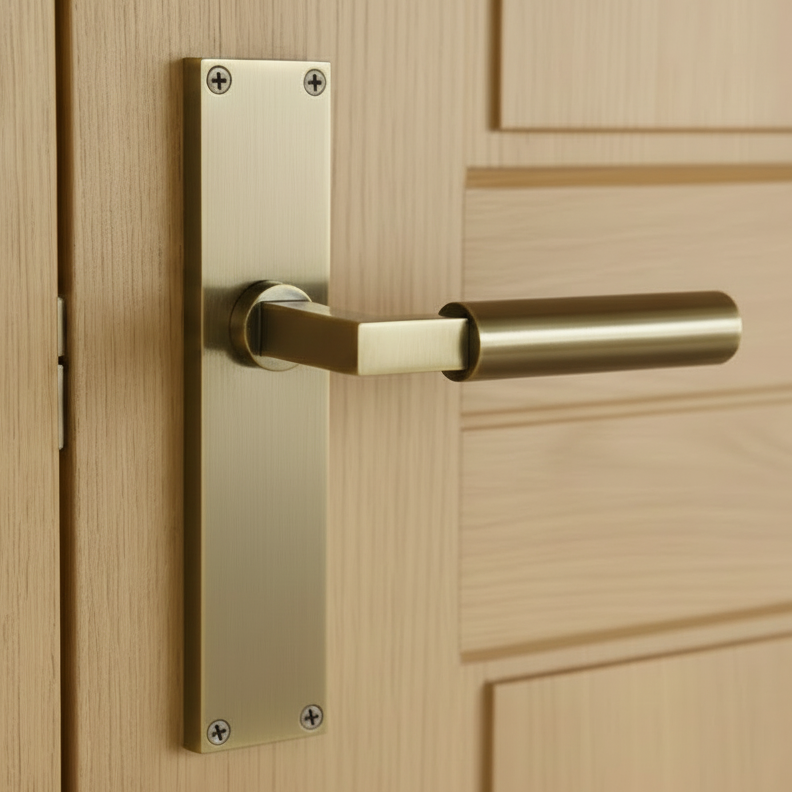 Heritage VT6310 Antique Brass Bauhaus Latch Handles