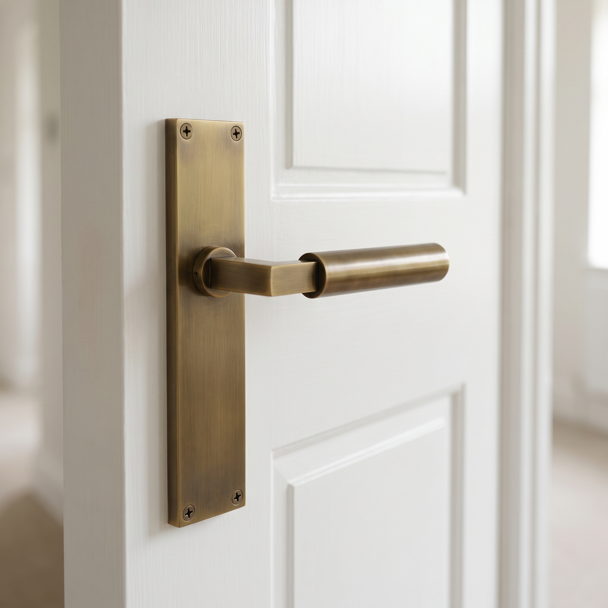 Heritage VT6310 Antique Brass Bauhaus Latch Handles