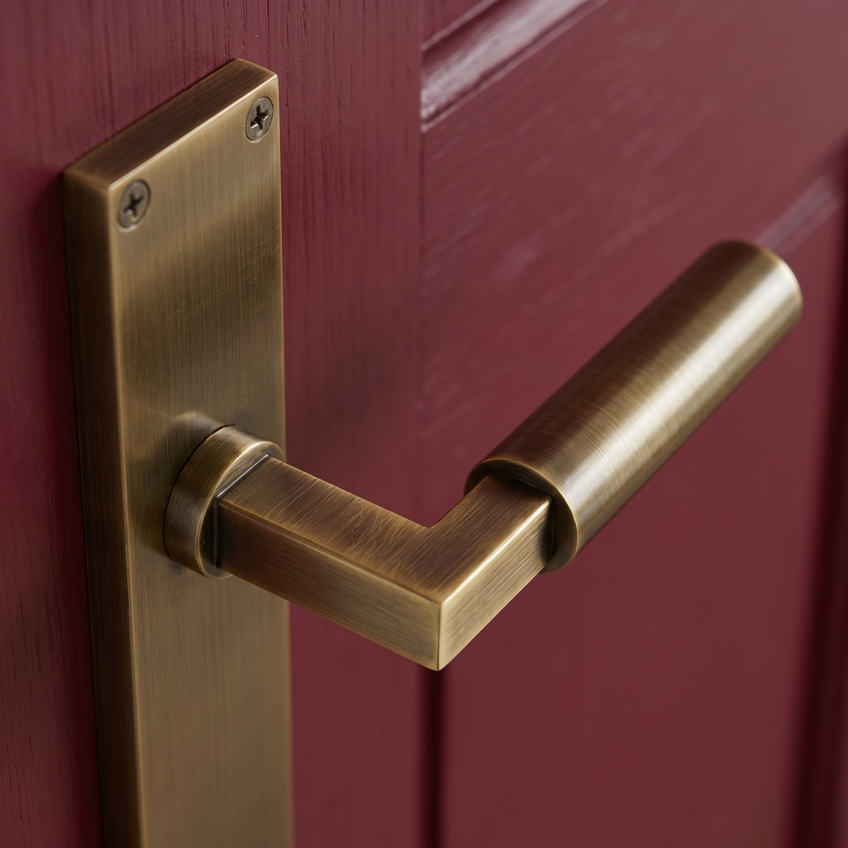 Heritage VT6310 Antique Brass Bauhaus Latch Handles