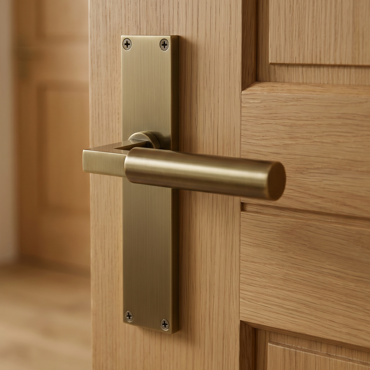 Heritage VT6310 Antique Brass Bauhaus Latch Handles