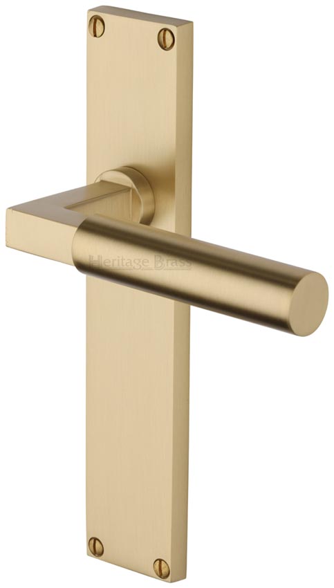Heritage VT6310 Satin Brass Bauhaus Latch Handles