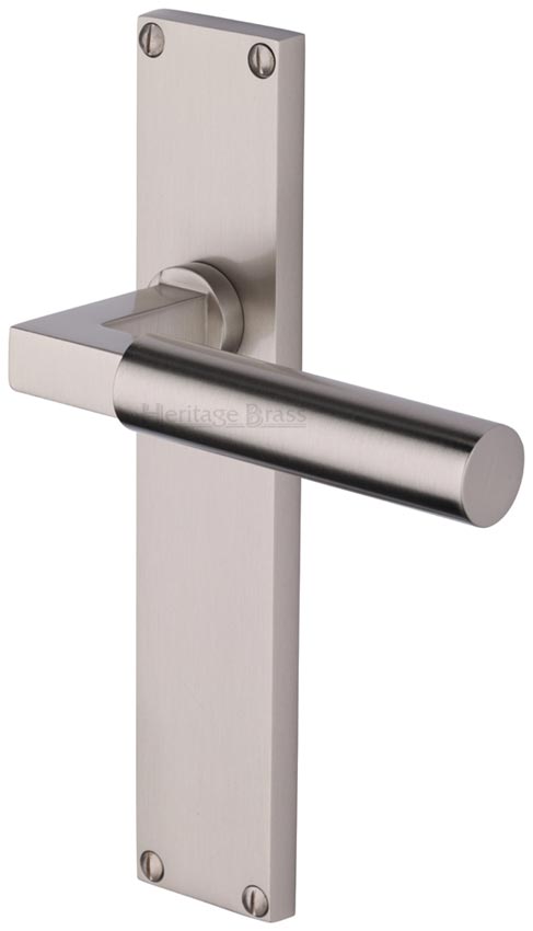 Heritage VT6310 Satin Nickel Bauhaus Latch Handles