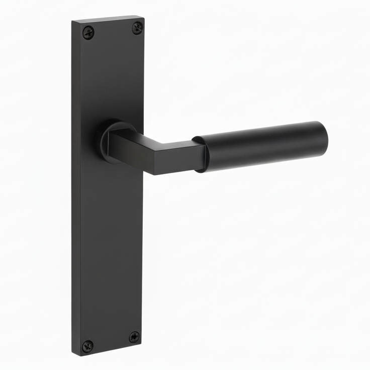 Heritage VT6310 Matt Black Bauhaus Latch Handles
