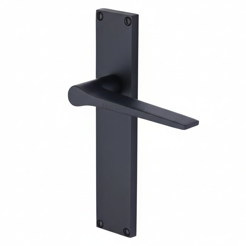 Gio Matt Black Latch Door Handles VT8110