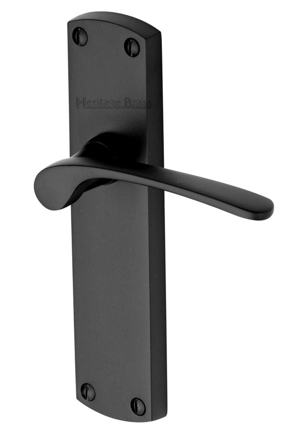 Heritage DIP7810 Matt Black Diplomat Latch Door Handles