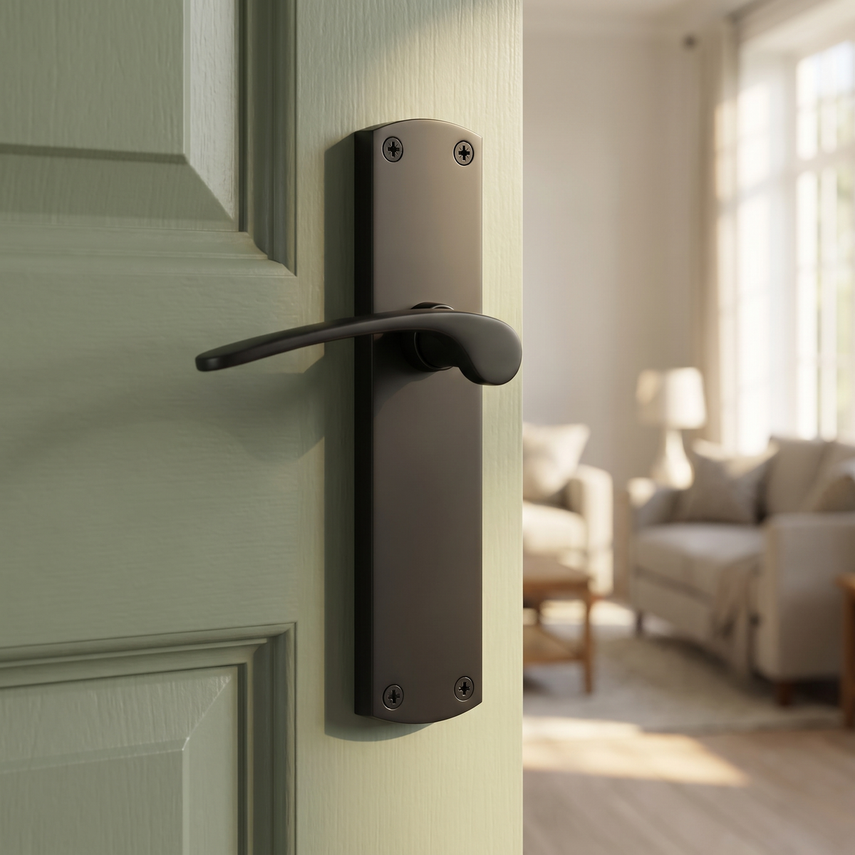 Heritage DIP7810 Matt Black Diplomat Latch Door Handles