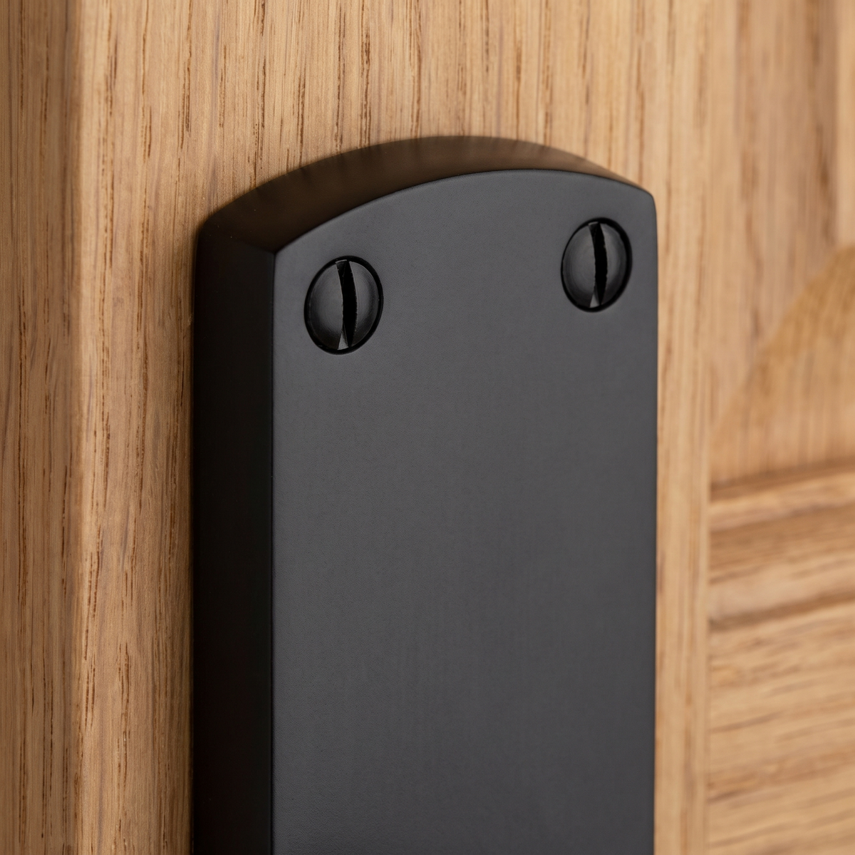 Heritage DIP7830 Matt Black Diplomat Bathroom Door Handles