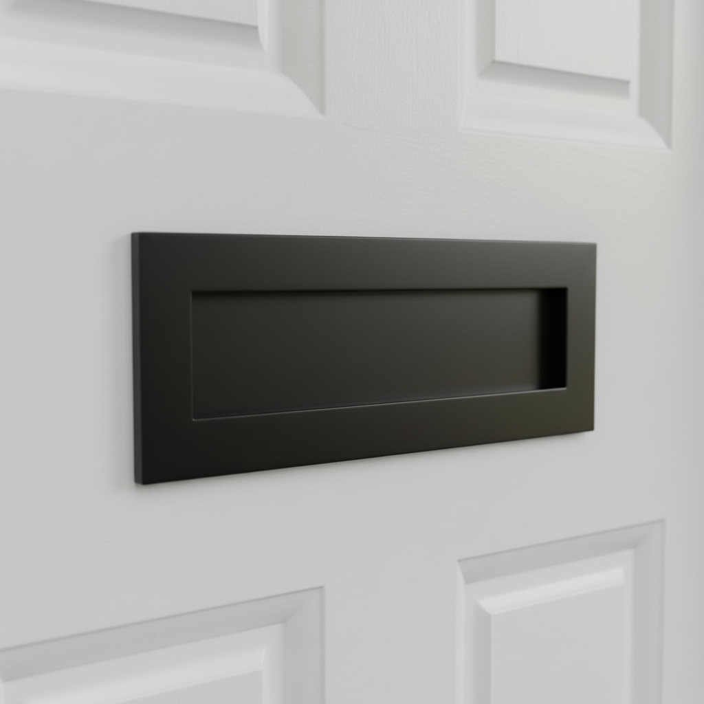 Heritage V850 Matt Black Letter Box 254x79mm