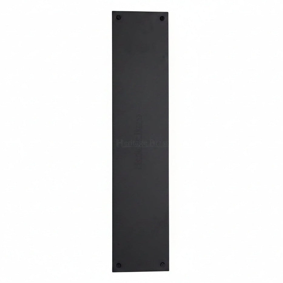 Heritage V740 Matt Black Finger Plate 350x76mm